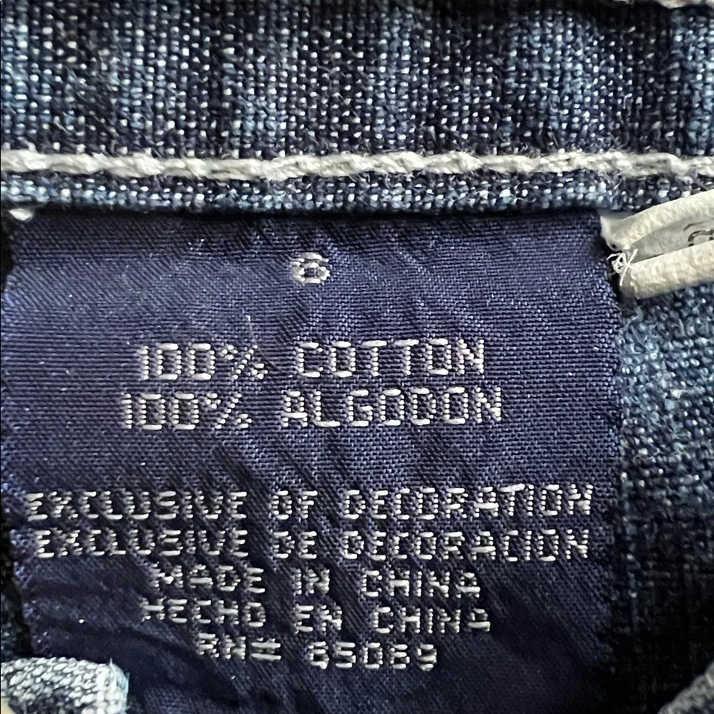 Paco Jean Company Letter Patch Faded jeans Grunge Punk Street 90’s Y2K Kids 6
